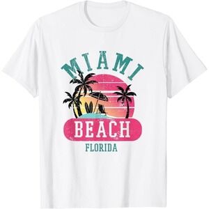 Retro Cool Miami Beach Unisex T-Shirt Gift For Fan